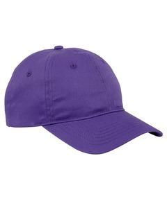 Big Accessories BX880 - 6-Panel Twill Unstructured Cap Team Purple