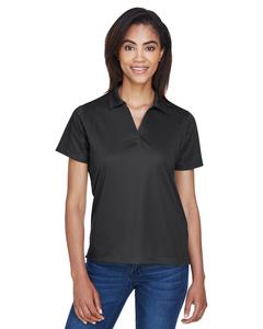 Harriton M354W - Ladies Micro-Piqué Polo Negro