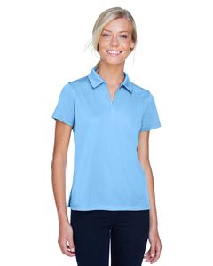 Harriton M353W - Ladies Double Mesh Sport Shirt La luz azul
