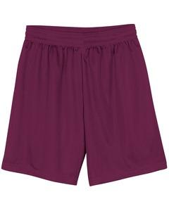 A4 N5184 - Men's 7" Inseam Lined Micro Mesh Shorts Granate