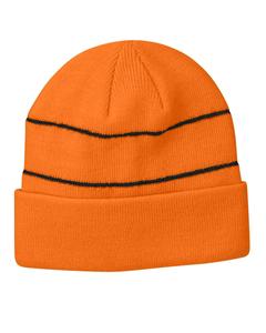 Big Accessories BA535 - Reflective Beanie Neon Orange