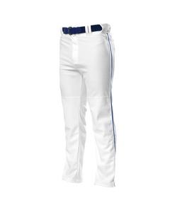 A4 N6162 - Pro Style Open Bottom Baggy Cut Baseball Pants White/Royal