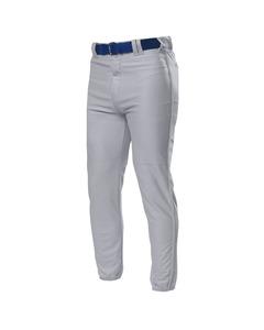 A4 N6178 - Pro Style Elastic Bottom Baseball Pants Gris