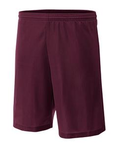 A4 NB5184 - Youth 6" Inseam Micro Mesh Shorts Granate