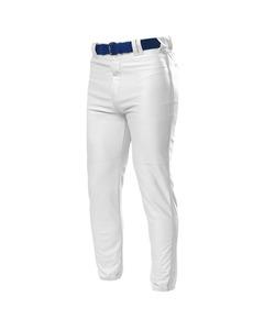 A4 NB6178 - Youth Pro Style Elastic Bottom Baseball Pants Blanca