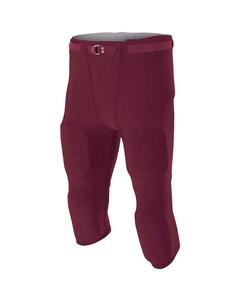 A4 N6181 - Men's Flyless Football Pants Granate