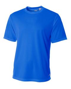 A4 N3252 - Men's Shorts Sleeve Crew Birds Eye Mesh T-Shirt Real