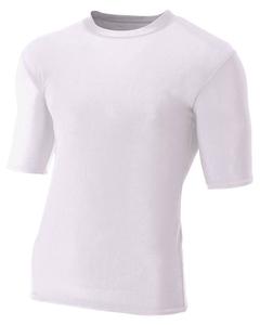 A4 N3283 - Men's 7 vs 7 Compression T-Shirt Blanca