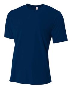 A4 NB3264 - Youth Shorts Sleeve Spun Poly T-Shirt Marina