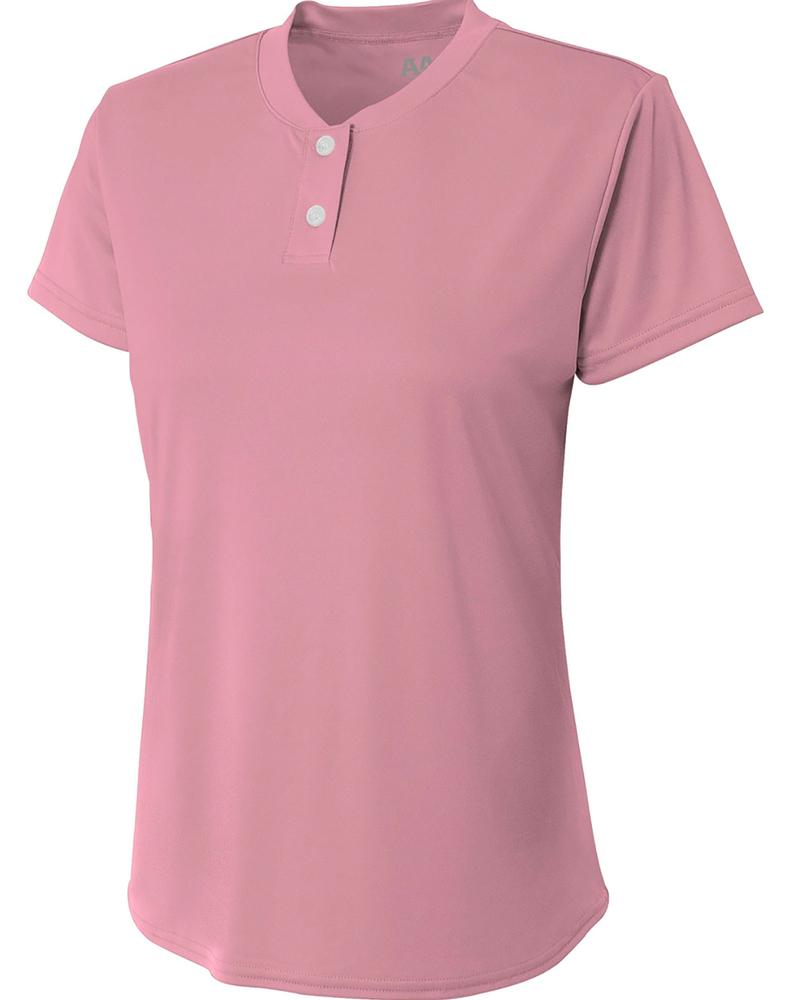 A4 NG3143 - Girl's Tek 2-Button Henley Shirt