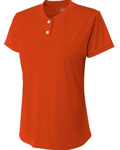 A4 NG3143 - Girls Tek 2-Button Henley Shirt