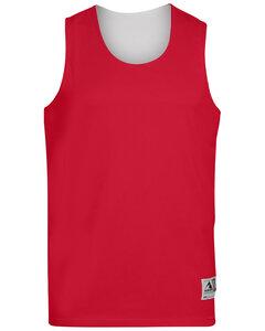 Augusta 148 - Adult Wicking Polyester Reversible Sleeveless Jersey Red/White