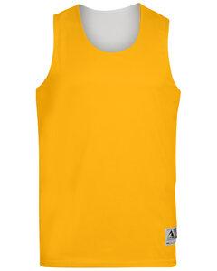 Augusta 148 - Adult Wicking Polyester Reversible Sleeveless Jersey Gold/White