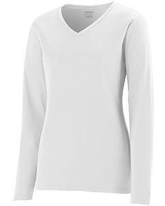 Augusta 1788 - Ladies Wicking Polyester Long-Sleeve Jersey Blanca