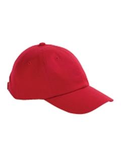 Big Accessories BX001 - 6-Panel Brushed Twill Unstructured Cap Roja