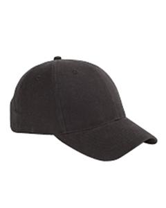 Big Accessories BX002 - 6-Panel Brushed Twill Structured Cap Negro