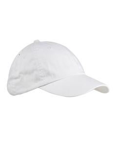 Big Accessories BX005 - 6-Panel Washed Twill Low-Profile Cap Blanca