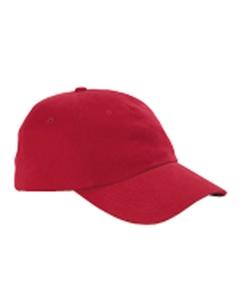Big Accessories BX008 - 5-Panel Brushed Twill Unstructured Cap Roja