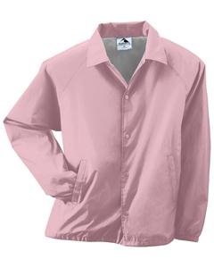 Augusta 3100 - Lined Nylon Coach's Jacket Luz de color rosa