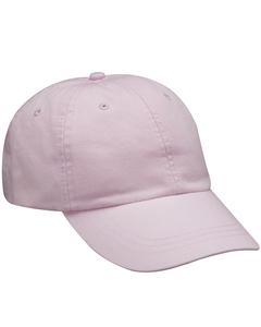 Adams AD969 - 6-Panel Low-Profile Washed Pigment-Dyed Cap Rosa pálido