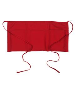 Big Accessories APR50 - Three-Pocket 10" Waist Apron Roja