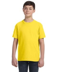 LAT 6101 - Remera juvenil de punto fino Amarillo