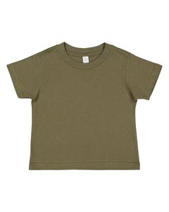 Rabbit Skins 3321 - Remera Jersey fina para niños  Verde Militar