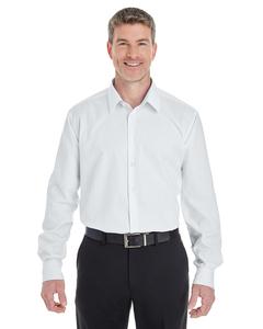 Devon & Jones DG532 - Men's Crown Collection Royal Dobby Shirt Blanca