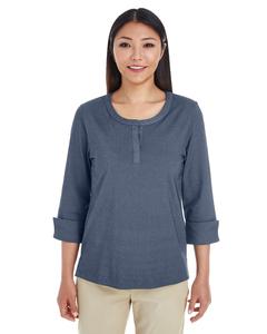 Devon & Jones DG230W - Ladies Central Cotton Blend Melange Knit Top