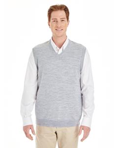 Harriton M415 - Men's Pilbloc V-Neck Sweater Vest Grey Heather