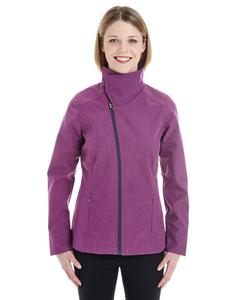 Ash City North End NE705W - Ladies Edge Soft Shell Jacket with Fold-Down Collar Frambuesa