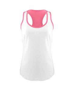 Next Level NL1534 - Musculosa ideal de color White/ Hot Pink