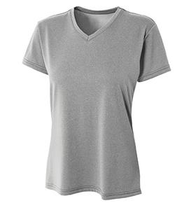 A4 NW3381 - WOMEN'S HEATHER PERFORMANCE V-NECK Athletic Heather