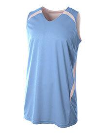 A4 A4N2372 - Adult Double Double Reversible Jersey Light Blue/White