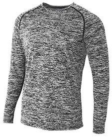 A4 A4N3305 - Adult Space Dye Long Sleeve Performance Tee Negro