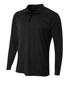 A4 A4N4268 - Adult Daily 1/4 Zip Jersey Negro
