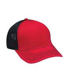 Adams Caps FA102 - Fairway Cap Rojo / Negro