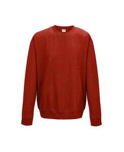 AWDis JHA030 - JUST HOODS by Adult College Crew Neck Fleece Fire Red