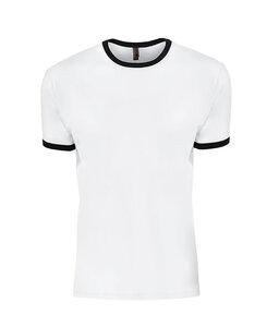 Next Level NL3604 - Remera de algodón premium ajustada para hombres  White/ Black