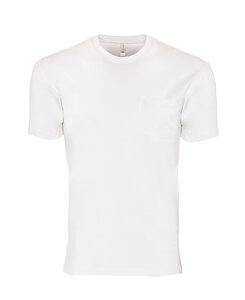 Next Level NL3605 - Remera de algodón con bolsillo para adultos Blanca