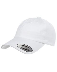 Yupoong 6245CM - Adult Low-Profile Cotton Twill Dad Cap Blanca