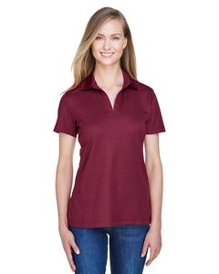 Devon & Jones DG20W - Ladies CrownLux Performance Plaited Polo Borgoña