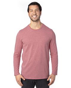 Threadfast 100LS - Unisex Ultimate Long-Sleeve T-Shirt Maroon Heather