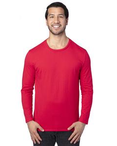 Threadfast 100LS - Unisex Ultimate Long-Sleeve T-Shirt Roja