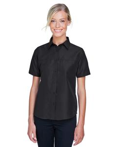 Harriton M580W - Ladies Key West Short-Sleeve Performance Staff Shirt Negro