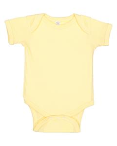 Rabbit Skins 4400 - Infant 5 oz. Baby Rib Lap Shoulder Bodysuit Banano