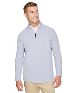 Devon & Jones DG480 - Mens CrownLux Performance Clubhouse Micro-Stripe Quarter-Zip