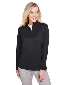 Harriton M748W - Ladies Advantage Snag Protection Plus IL Quarter-Zip Negro