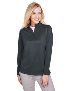 Harriton M748W - Ladies Advantage Snag Protection Plus IL Quarter-Zip Dark Charcoal