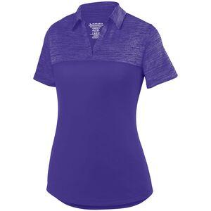 Augusta Sportswear 5413 - Ladies Shadow Tonal Heather Polo Púrpura